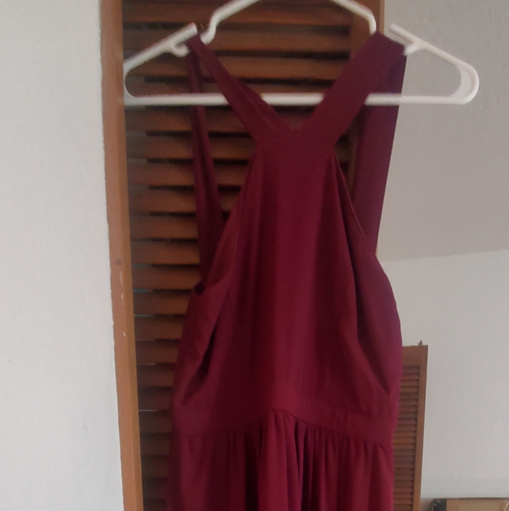 Lulu's Burgundy Maxi Dress